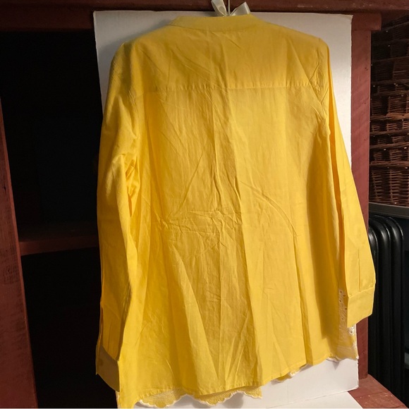 American Sweetheart Sun Yellow Tunic Style Top. classic/boho/California/elegant - Picture 12 of 15